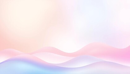 Serene pastel gradient background with soft wavy shapes and calming atmosphere, yellow, aesthetic