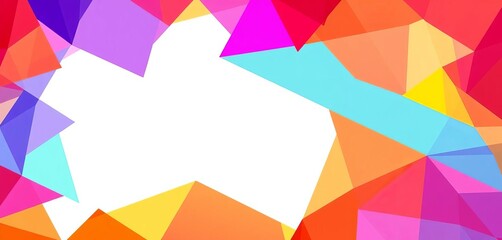 Vibrant abstract shapes forming a reservation card design,  contemporary,  art