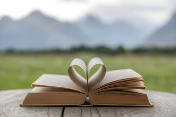 open book, bouquet of flowers, cup of coffee, quiet environment. Intinternational book lovers day concept.