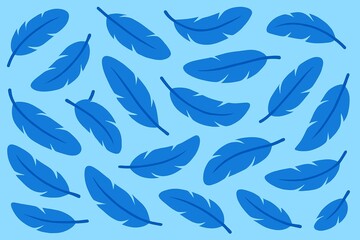 seamless pattern with feathers