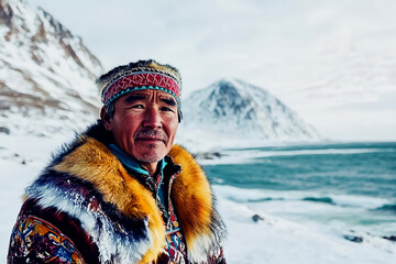 Chukchi tribe of Yakutia. International Day of the World's Indigenous Peoples. 