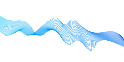 Blue wave lines on white background.abstract blue lines pattern or wavy stripes for business background, Curve wave seamless pattern. Line art striped graphic template,