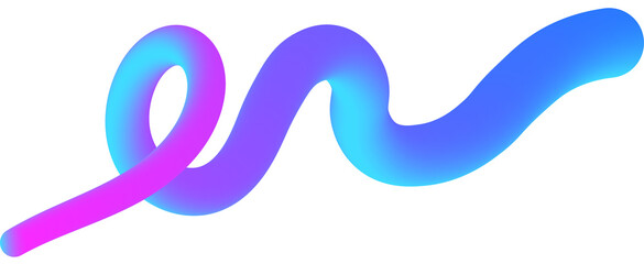 Vibrant Holographic Swirl: 3D Green Neon Gradient