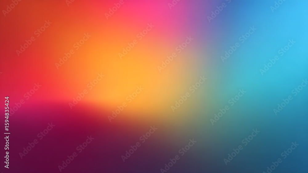 Aufkleber colorful gradient background showcasing a smooth blend of warm and cool hues, creating an energetic 