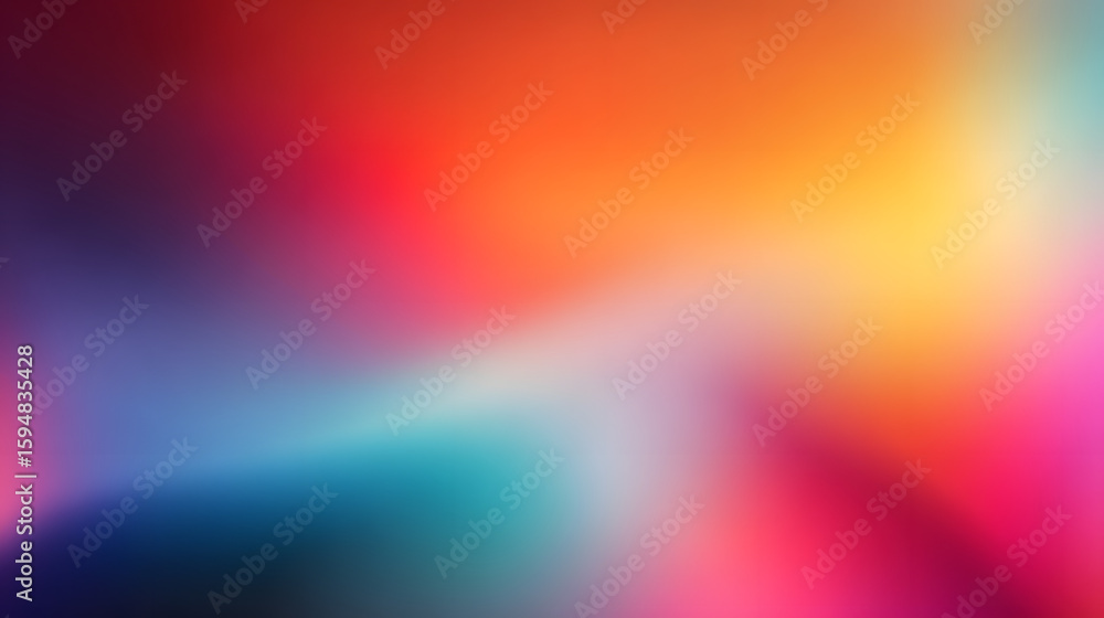 Poster colorful gradient background showcasing a smooth blend of warm and cool hues, creating an energetic 