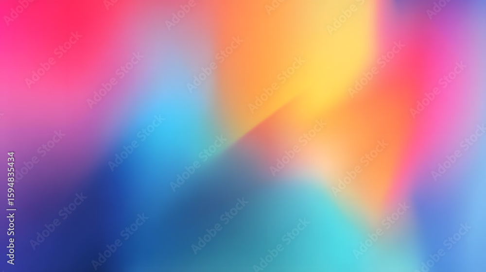 Aufkleber colorful gradient background showcasing a smooth blend of warm and cool hues, creating an energetic 