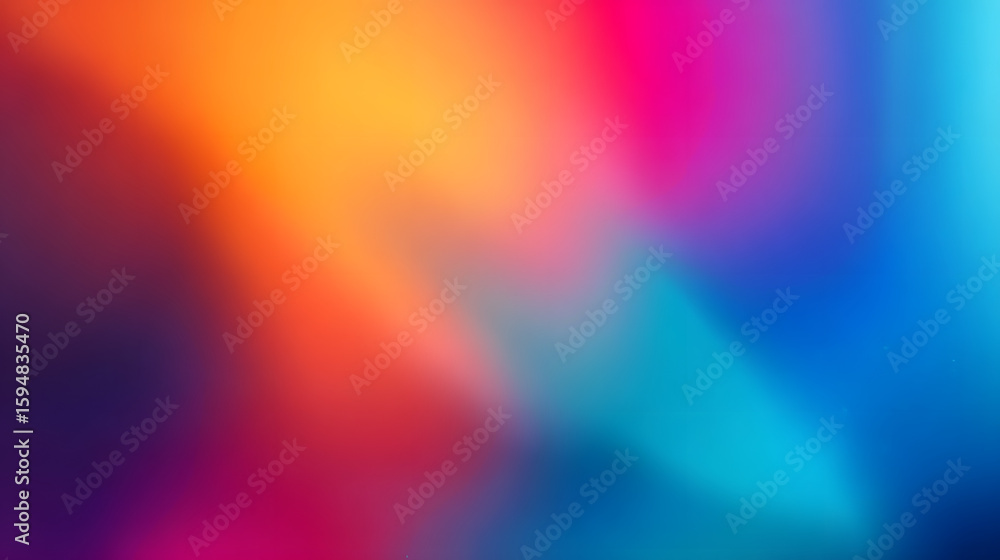 Poster colorful gradient background showcasing a smooth blend of warm and cool hues, creating an energetic 