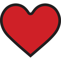red heart vector