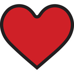 red heart vector