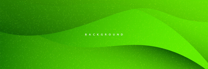 Abstract green wavy background. Suit for booklet, brochure, banner, poster, website, flyer, cover, corporate, backdrop. Vector illustration