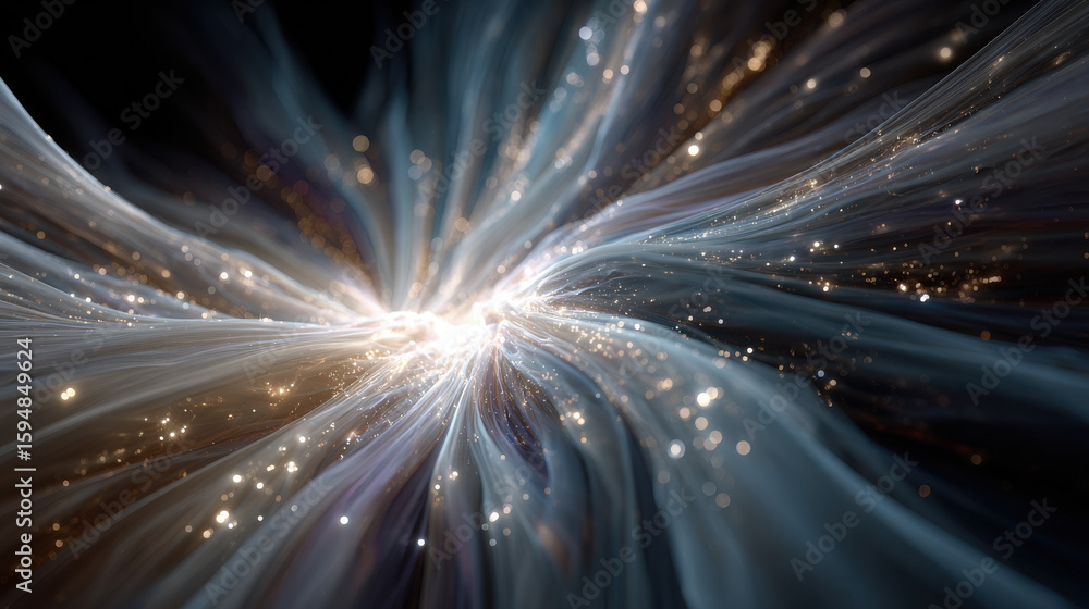 Poster abstract luminous fractal light burst design background image