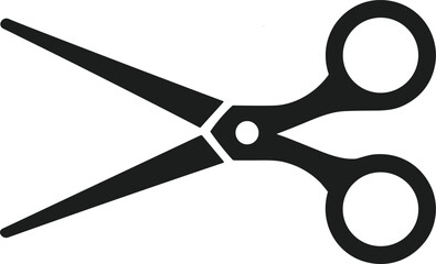 Scissors Silhouette – Minimalist Cutting Tool Vector for Craft, Haircut, and Design Projects