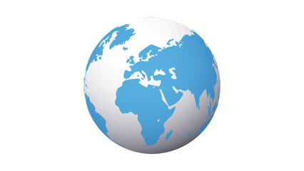 Globe illustration with iconic markers like airplanes, people, and buildings shows global interconnectivity, travel, and communication against a black background.