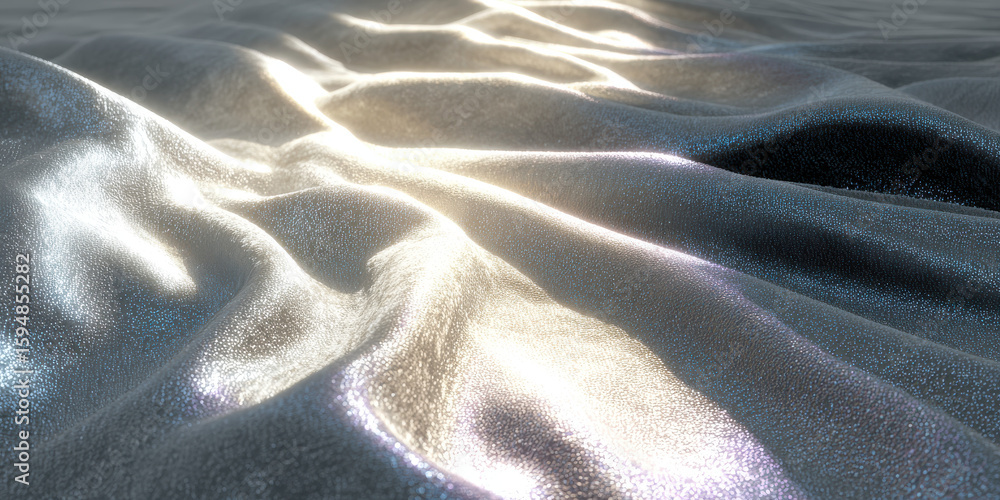 Poster shining surface with wave like formations seen background image