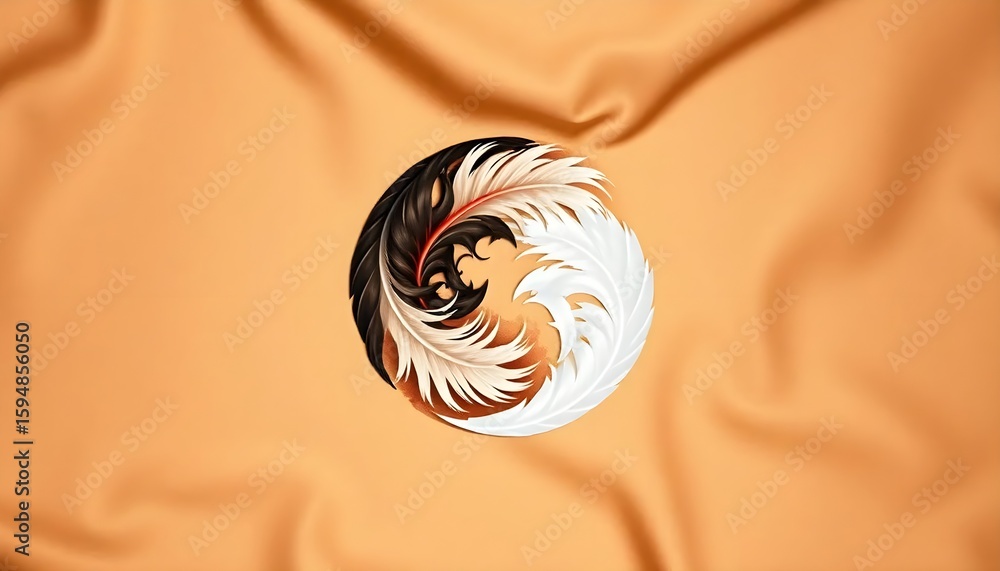 Poster dynamic phoenix symbol abstract art digital design minimalistic background