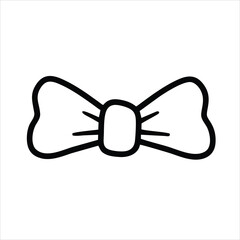 Bow tie sketch icon for web, mobile and infographics. Hand drawn bow tie icon. Bow tie vector icon. Bow tie icon isolated on white background.