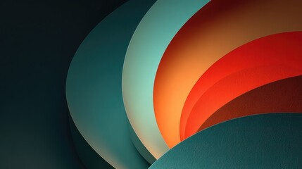 Minimalist design featuring geometric shapes with smooth motion transitions and gradient background visualizes digital motion concept, elegance, and clean modern design style.
