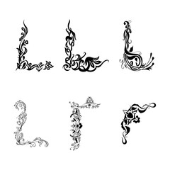 calligraphic design elements