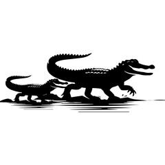 icon vectors crocodile symbol design