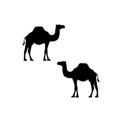 camel silhouette vector, camel icon black vector