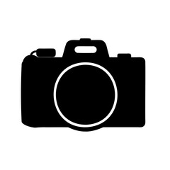 Camera silhouette vector, Camera icon, Photo camera vector silhouette
