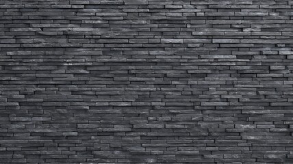 Dark stone wall texture with horizontal pattern. Neural network AI generated