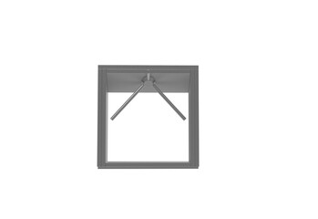 ticket punch door front view without shadow 3d render