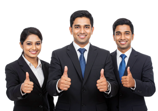 Man and Woman Business Team Giving Thumbs Up, Office Worker - Powered by Adobe