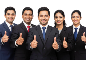 Man and Woman Business Team Giving Thumbs Up, Office Worker