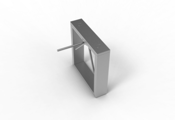 ticket punch door top view with shadow 3d render