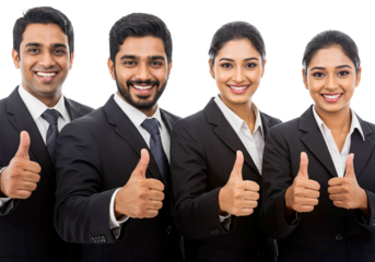 Man and Woman Business Team Giving Thumbs Up, Office Worker