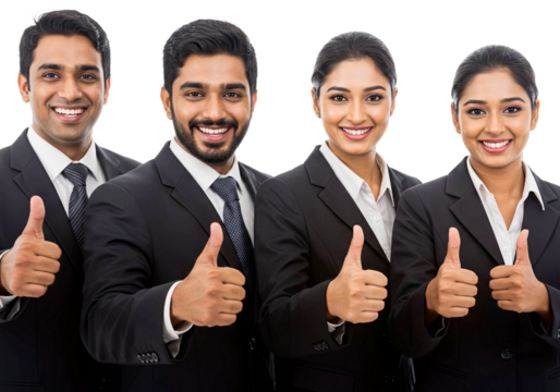 Man and Woman Business Team Giving Thumbs Up, Office Worker