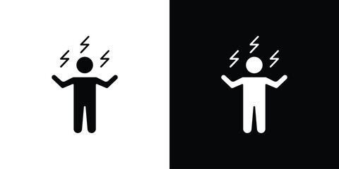 Irritated human icon