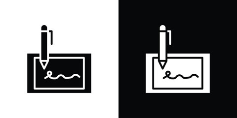 Electronic signature icon