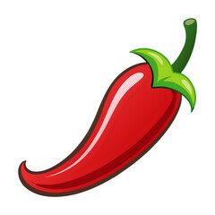 red hot chili pepper vector illustration white background