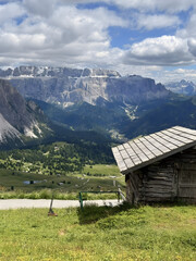mountain hut in the alps