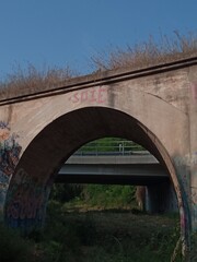 old bridge in the park