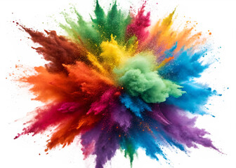 vibrant color explosion digital art