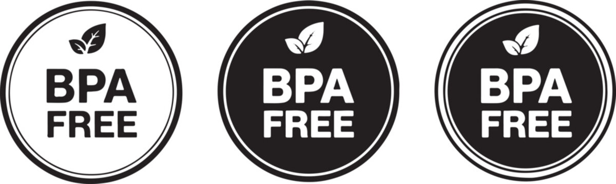 B P A free leaf emblems bpa free circular, bpa free, leaf, emblem, circular, health, safety, certification, product, label, graphic, design, symbol, icon, clean, pure, natural, healthy, safe, chemical