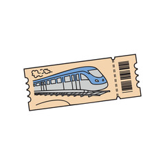 Train travel tickets for vacation journey