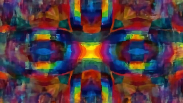 Kaleidoscopic Symphony of Color An Abstract Visual Journey