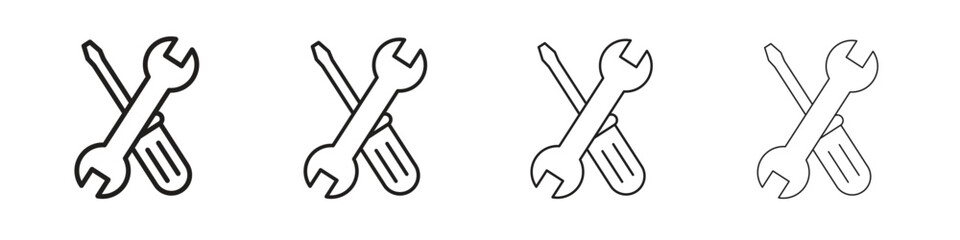 Tools icon symbols collection. Vector EPS 10