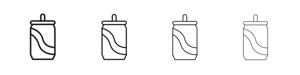 Soda can icon symbols collection. Vector EPS 10