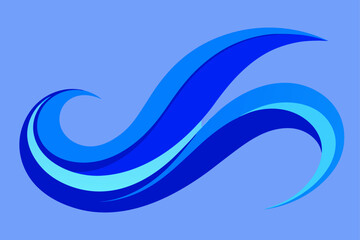 abstract blue wave background