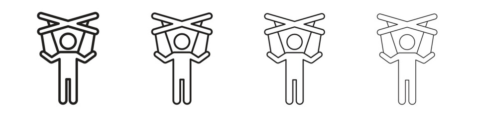 Puppet icon symbols collection. Vector EPS 10