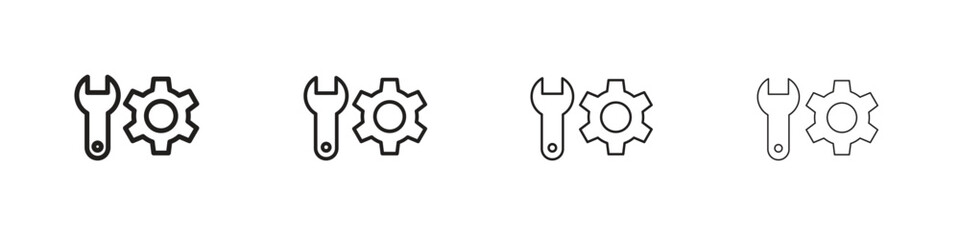 Productivity tools icon symbols collection. Vector EPS 10