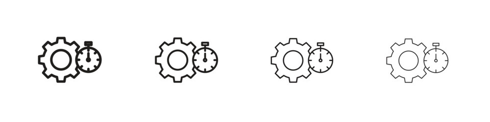Productivity icon symbols collection. Vector EPS 10