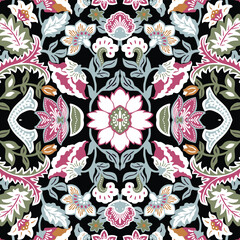 modern indonesian batik pattern vector