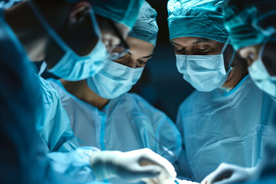 Team of Surgeons Performing Surgery
