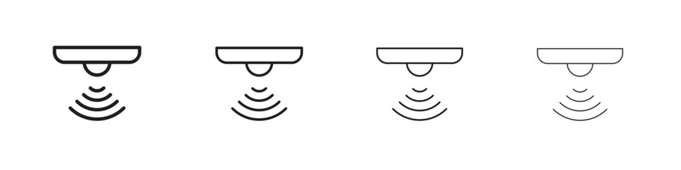 Motion sensor icon symbols collection. Vector EPS 10